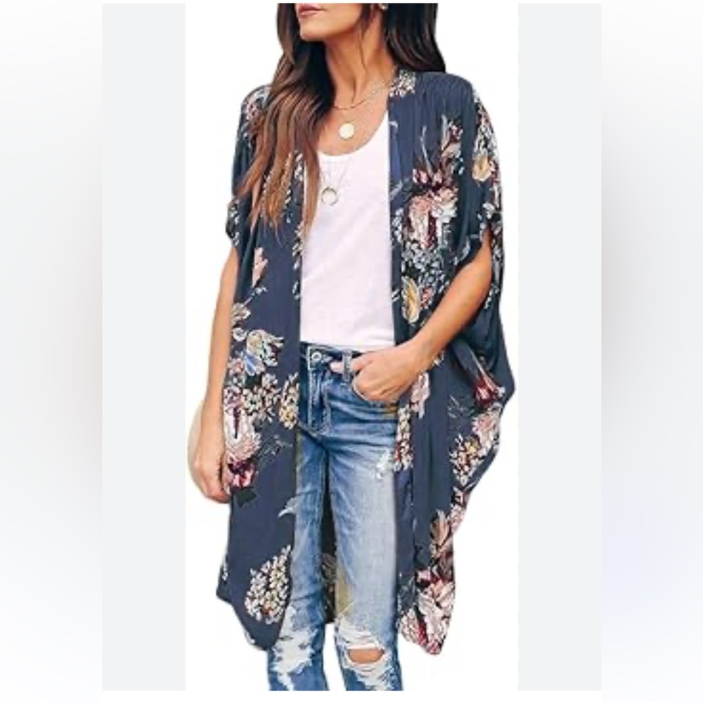 Floral Kimono Cardigan XXL